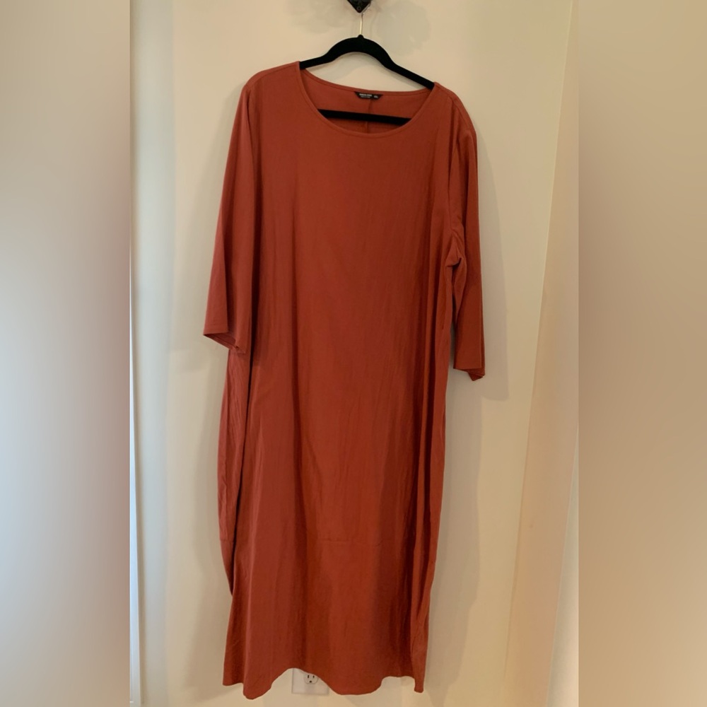 Rust Long Bubble Dress 3x